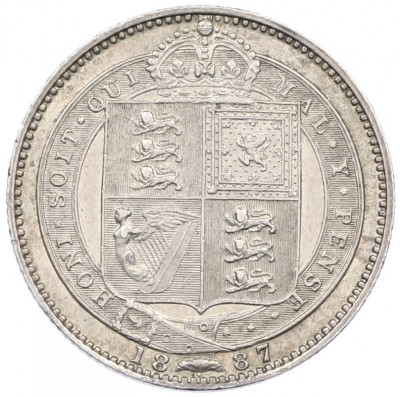 1 шиллинг 1887 года Великобритания