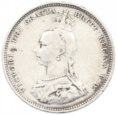 1 шиллинг 1887 года Великобритания