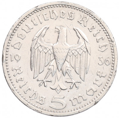 5 рейхсмарок 1936 года А Германия