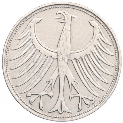 5 марок 1951 года J Германия