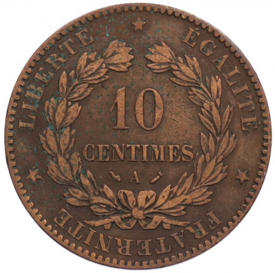 10 сантимов 1881 года Франция