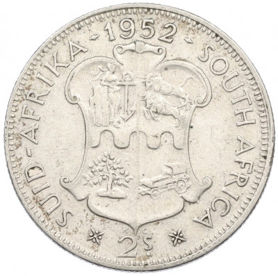2 шиллинга 1952 года Британская Южная Африка