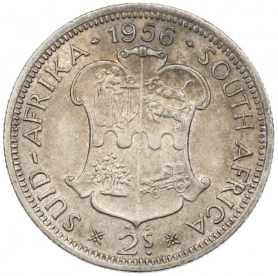 2 шиллинга 1956 года Британская Южная Африка
