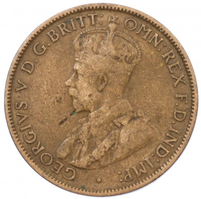 1/2 пенни 1917 года Австралия