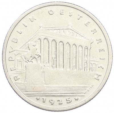 1 шиллинг 1925 года Австрия