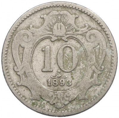 10 геллеров 1893 года Австрия