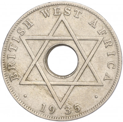 1/2 пении 1935 года Британская Западная Африка