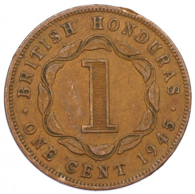 1 цент 1945 года Британский Гондурас