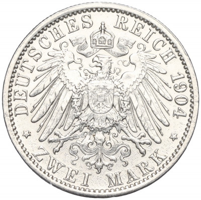 2 марки 1904 года Германия (Гессен) «400 лет со дня рождения Филиппа I Великодушного»