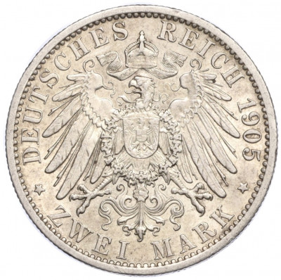2 марки 1905 года A Германия (Пруссия)