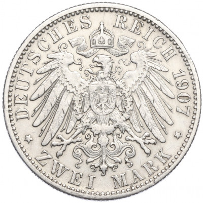 2 марки 1907 года Германия (Вюртемберг)