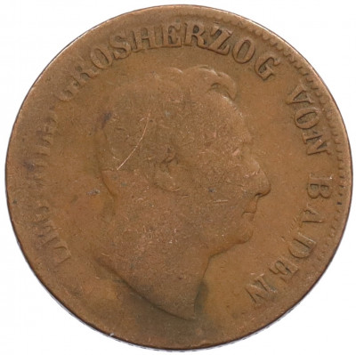 1 крейцер 1851 года Баден