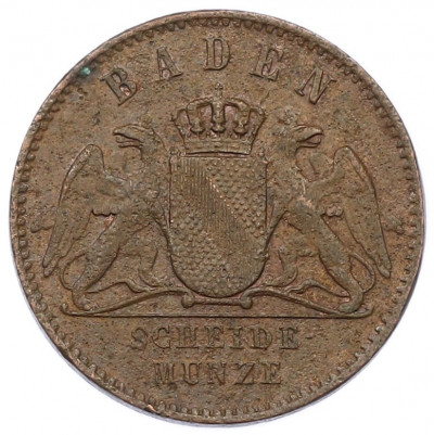 1 крейцер 1864 года Баден