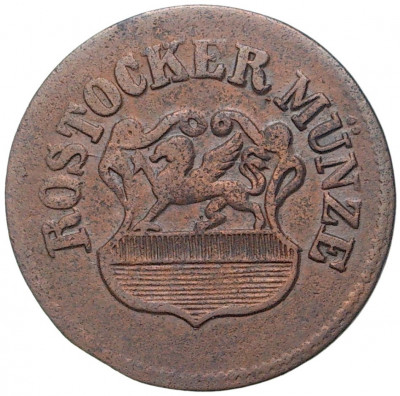 3 пфеннига 1855 года Росток