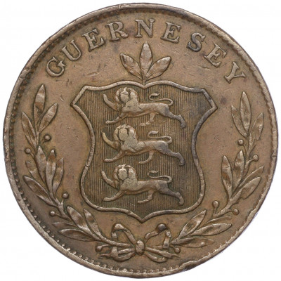 8 дублей 1834 года Гернси