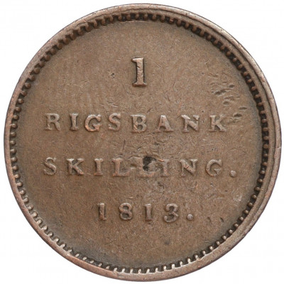 1 скиллинг 1813 года Дания
