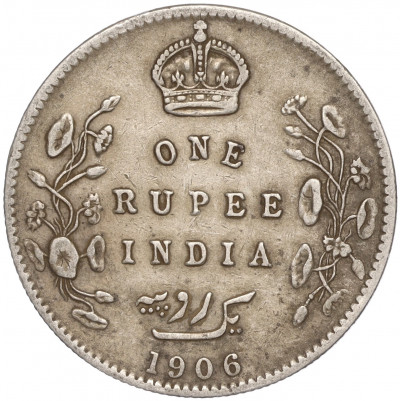 1 рупия 1906 года Британская Индия