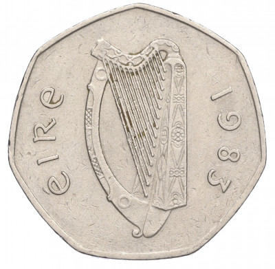 50 пенсов 1983 года Ирландия