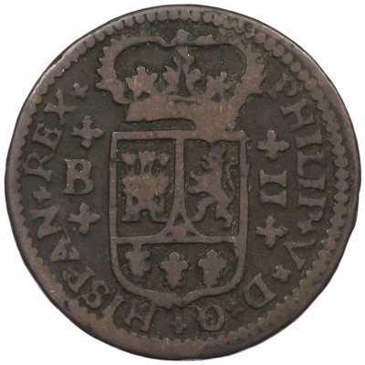 2 мараведи 1720 года Испания (Филипп V)