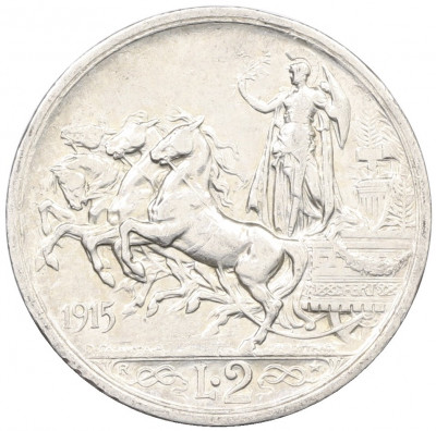 2 лиры 1915 года Италия