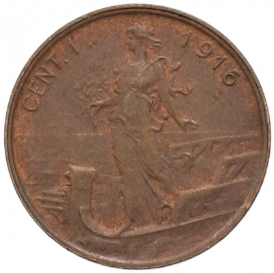 1 чентезимо 1916 года Италия