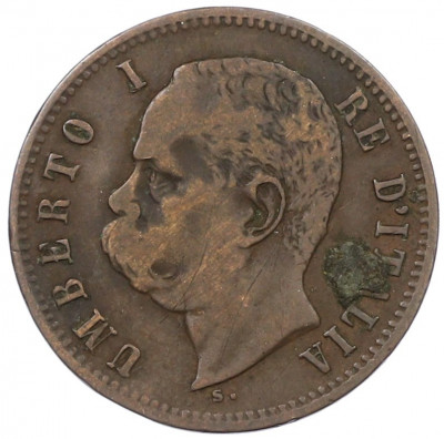 2 чентезимо 1898 года Италия