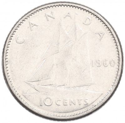 10 центов 1960 года Канада