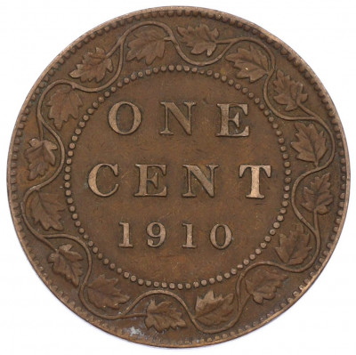 1 цент 1910 года Канада
