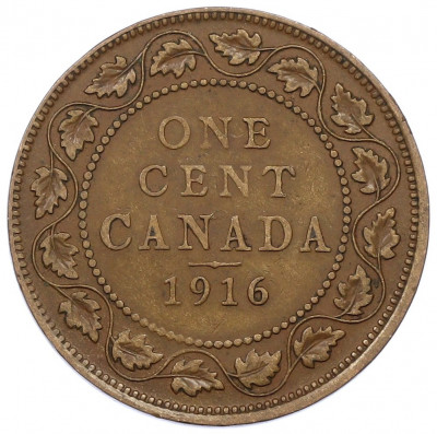 1 цент 1916 года Канада