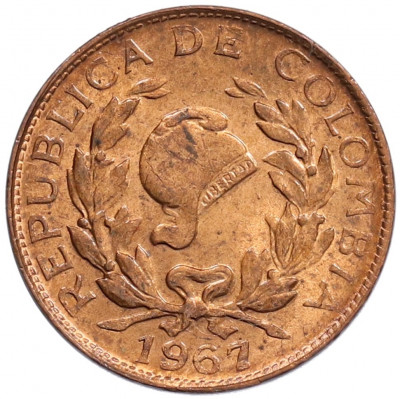 1 сентаво 1967 года Колумбия
