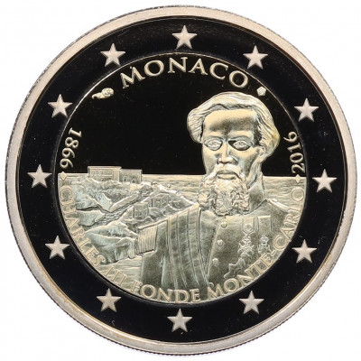 2 евро 2016 года Монако «150 лет основанию Монте-Карло»