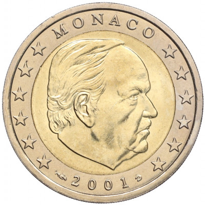 2 евро 2001 года Монако