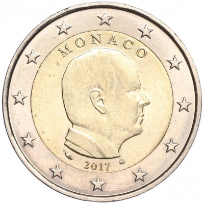 2 евро 2017 года Монако