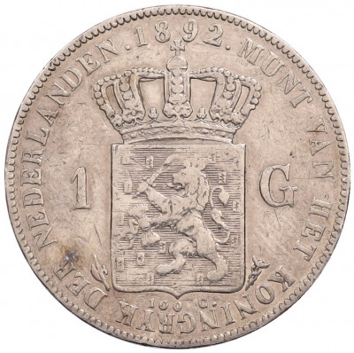 1 гульден 1892 года Нидерланды