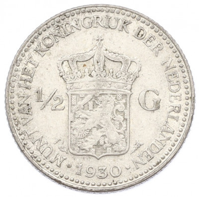 1/2 гульдена 1930 года Нидерланды