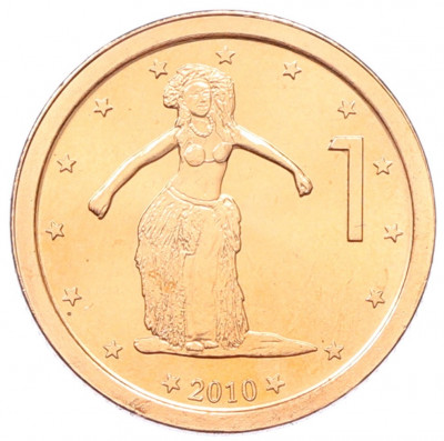 1 цент 2010 года Острова Кука