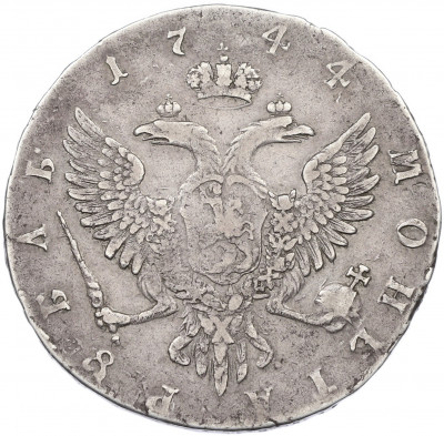 1 рубль 1744 года ММД