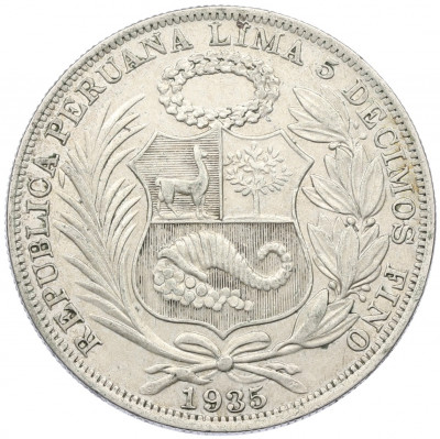 1 соль 1935 года Перу
