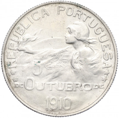 1 эскудо 1910 года Португалия «Основание республики»
