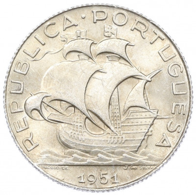 2.50 эскудо 1951 года Португалия