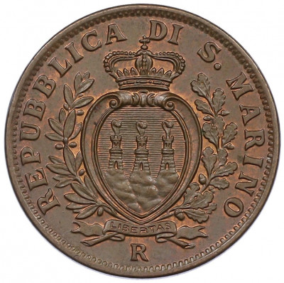 10 чентезимо 1937 года Сан-Марино