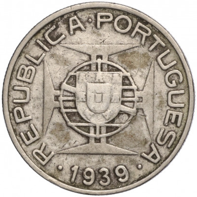 5 эскудо 1939 года Португальское Сан-Томе и Принсипи
