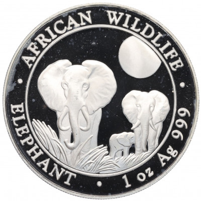 100 шиллингов 2014 года Сомали «Дикая природа Африки — Слон»