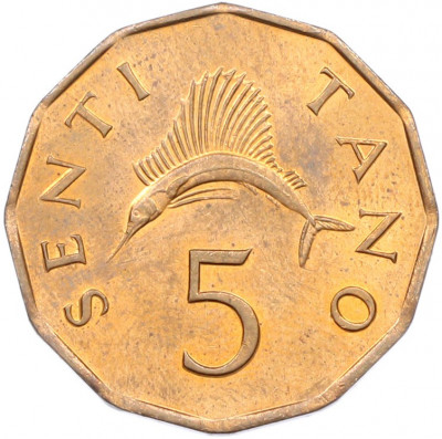 5 центов 1984 года Танзания