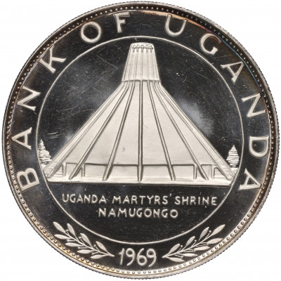 10 шиллингов 1970 года Уганда «Визит Папы Римского Павла VI»