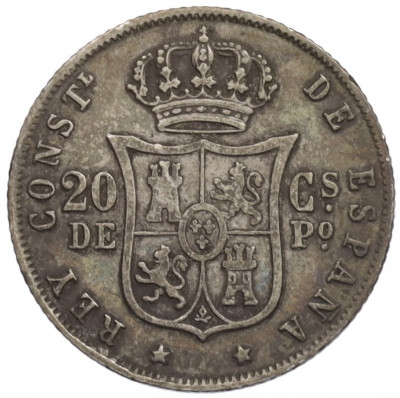 20 сентимо 1883 года Испанские Филиппины