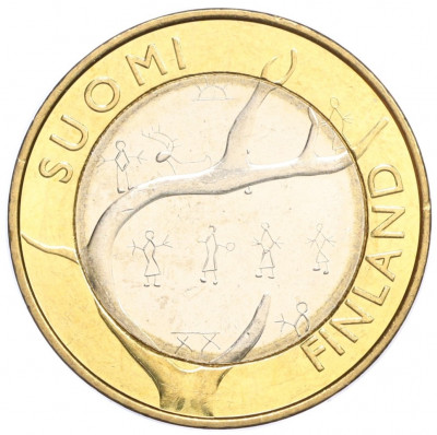 5 евро 2011 года «Исторические регионы Финляндии — Лапландия»