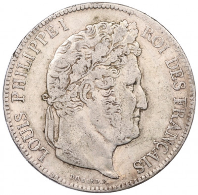 5 франков 1837 года W Франция