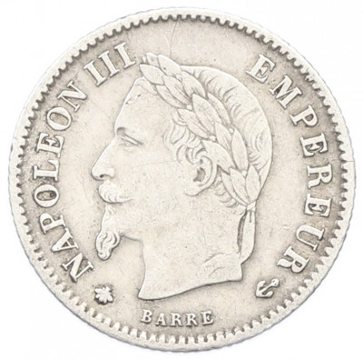 20 сантимов 1867 года A Франция