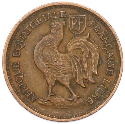 50 сантимов 1943 года Французская Экваториальная Африка